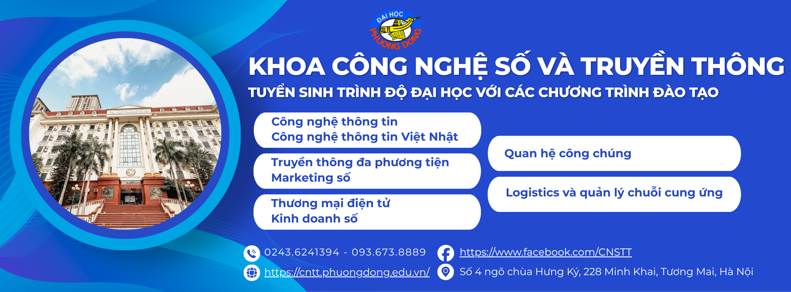 Banner Khoa Công nghệ số và Truyền thông