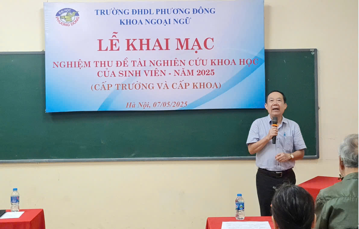 KHOA NGOẠI NGỮ: NGHIỆM THU ĐỀ TÀI NCKH NĂM HỌC 2024 - 2025