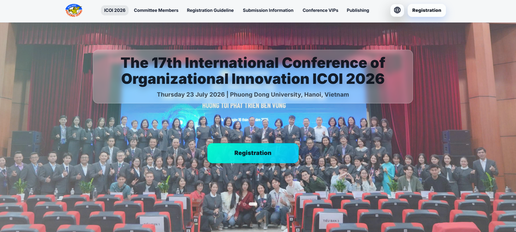 TRƯỜNG ĐẠI HỌC PHƯƠNG ĐÔNG ĐỒNG HÀNH TỔ CHỨC HỘI THẢO QUỐC TẾ ICOI 2026