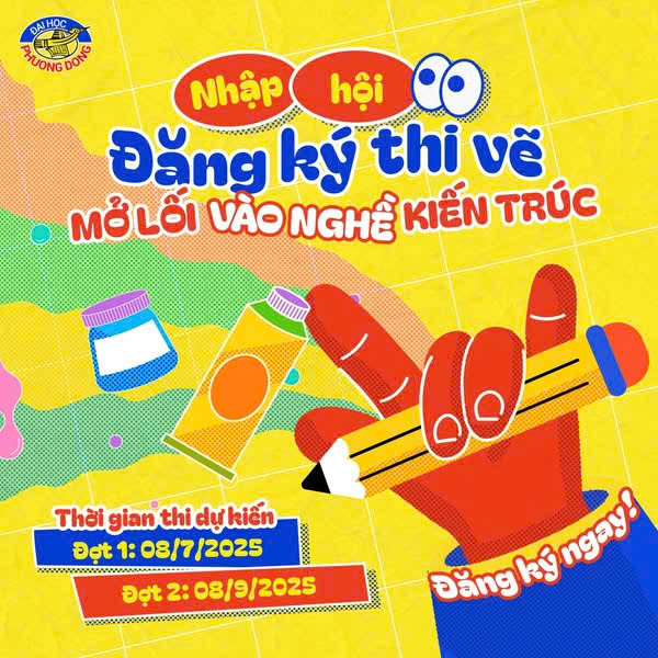 NHẬP HỘI ĐĂNG KÝ THI VẼ MỞ LỐI VÀO NGHỀ KIẾN TRÚC